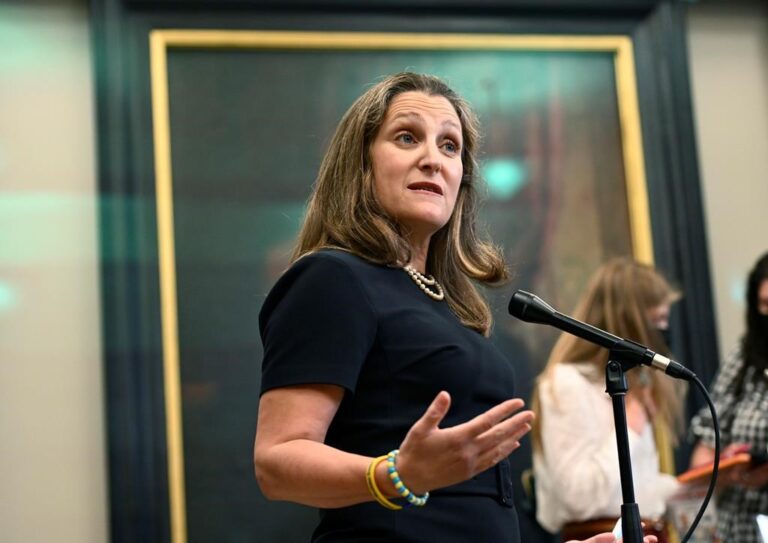 World will likely continue facing a ‘tyrannical Russia’, Freeland warns