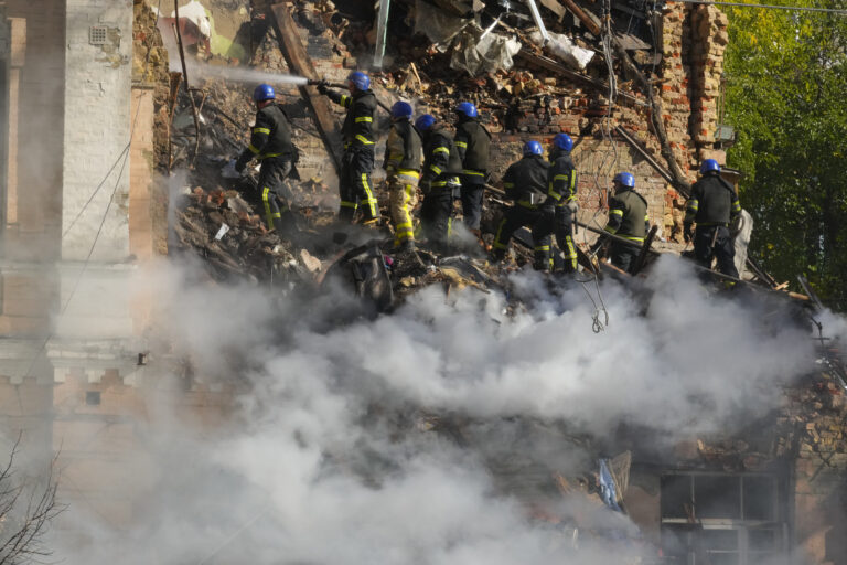 At least 4 dead following suicide drone strikes in Ukraine’s capital