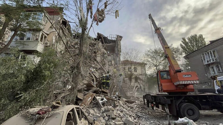 Russian rockets crash into Ukraine’s Zaporizhzhia near nuclear plant