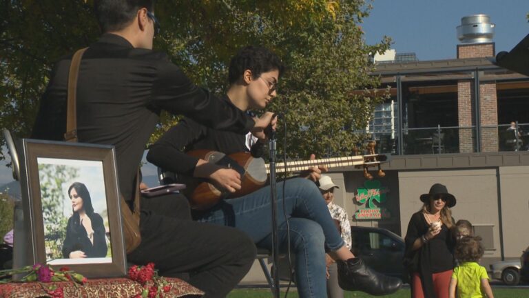 Hundred’s join in solidarity for Iran’s Mahsa Amini in Kelowna