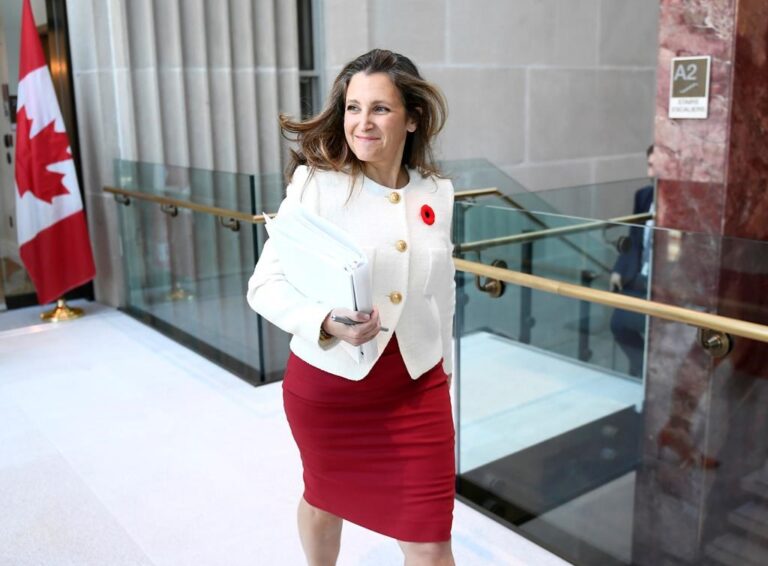 ‘Slash and burn’ economics not the answer to global woes, Freeland warns