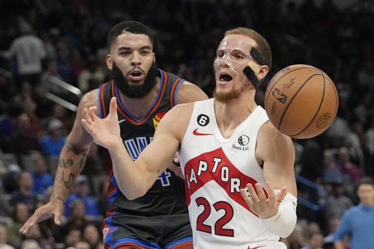 Omoruyi scores career-high 22 as Thunder top Raptors 132-113