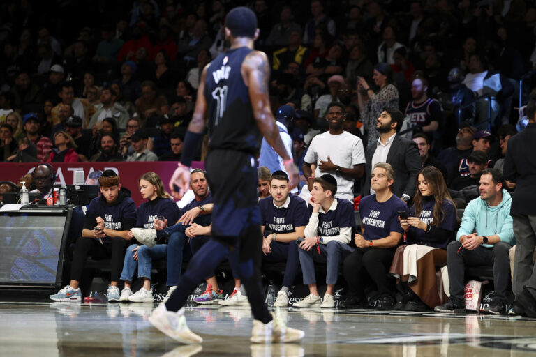 Kyrie Irving: Fans wear ‘Fight Antisemitism’ tees to Nets game following player’s tweet