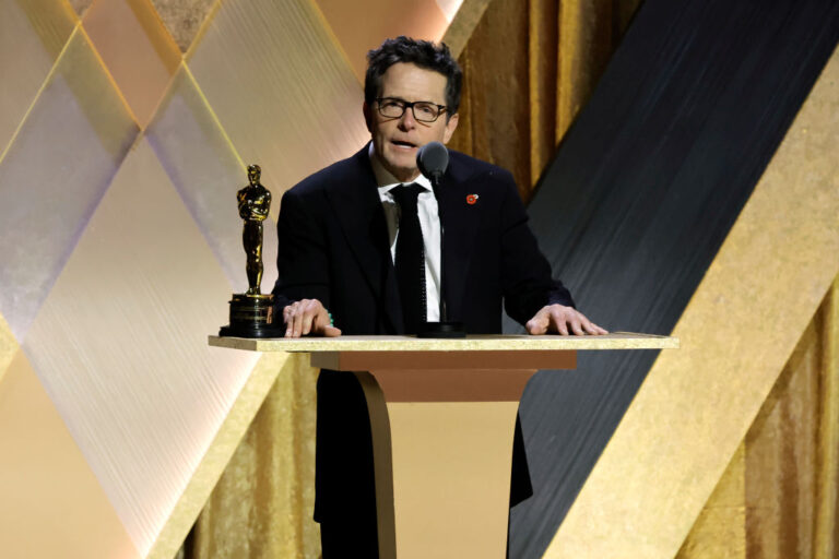 Michael J. Fox delivers laughs — and tears — while accepting high honour