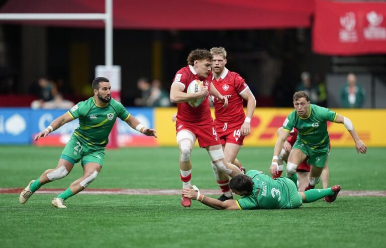 Canadian teams fall to Ireland in opening matches at Canada Sevens rugby tournament in Vancouver