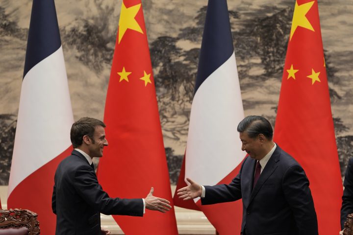 ‘Bring Russia to its senses,’ Macron urges Xi during China visit