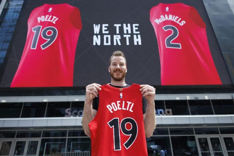 Poeltl and McDaniels officially sign with Raptors