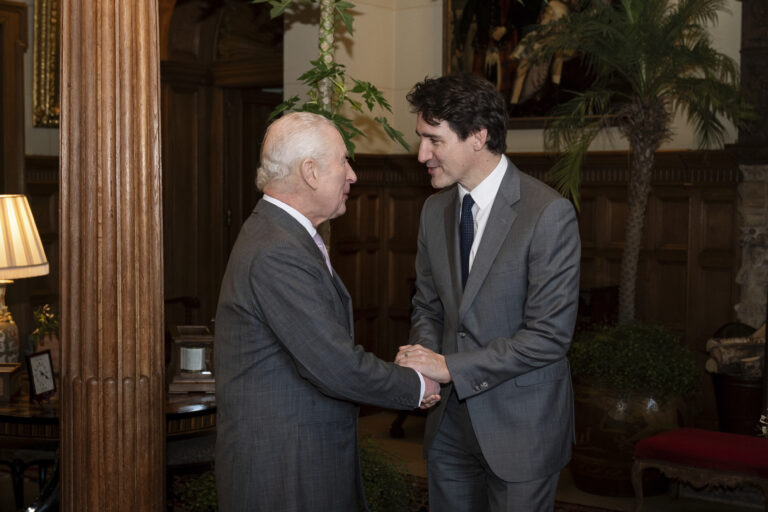 Trudeau meets King Charles as he wraps up London visit