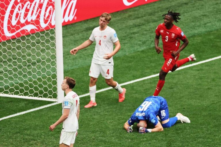 Canada falls 2-1 to Switzerland in 1st loss of 2026 World Cup