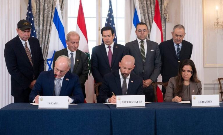 Israel, Lebanon sign framework deal with U.S. seen as ‘first step’ to peace