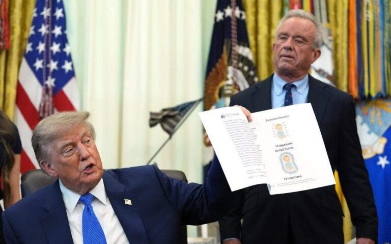 Trump signs order that would space out childhood vaccinations in U.S.