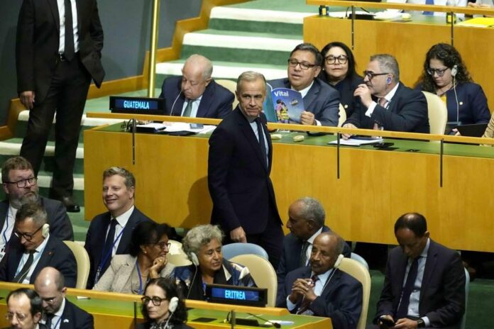 Carney pledges $100 million in new aid for Palestinians